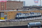 Genset duo at the Amtrak shops